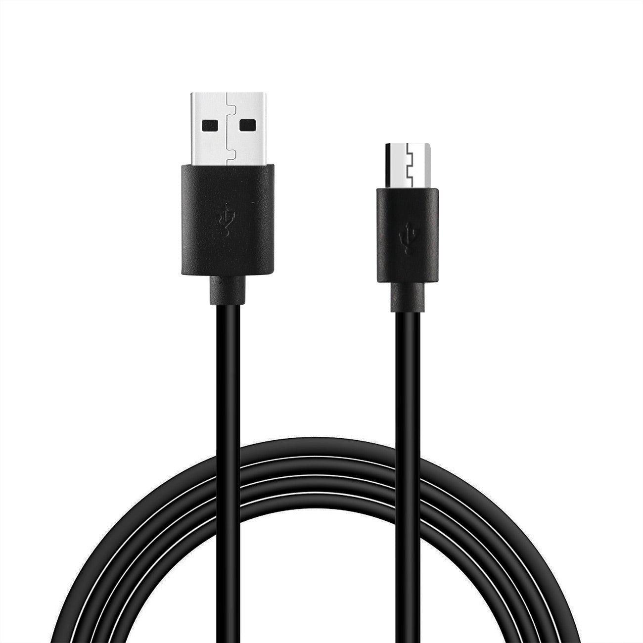Reiko 3.3FT PVC Material Micro USB 2.0 Data Cable In Black And Simple Packaging -DC27A-MICROBK